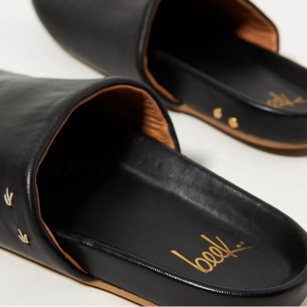 Beek Apalis Black Leather Clogs size 5 brand new - Picture 5 of 14